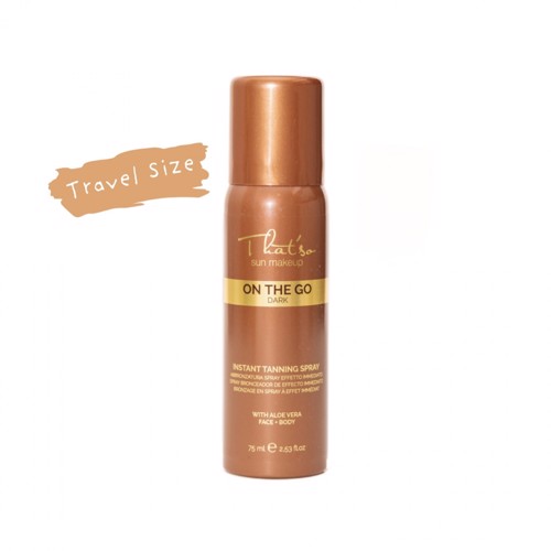 That'so On The Go Dark Self-Tan Spray Travel Size Ενισχυτικό Σπρέι για Άμεσο Χρυσαφένιο Μαύρισμα με Συσφικτική Δράση 75ml 